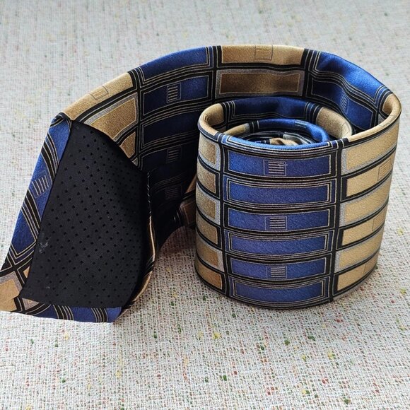 Croft and Barrow Men Tie Multi Color 100% Silk Neck Tie Classic Tie - Picture 4 of 9